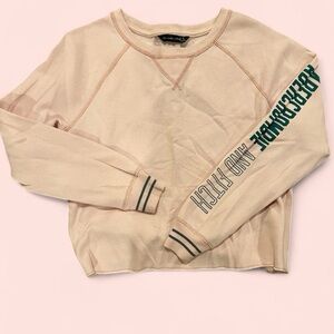 Abercrombie & Fitch Light Pink cropped sweater Pullover